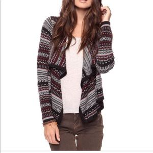 Fair Isle Waterfall Cardigan